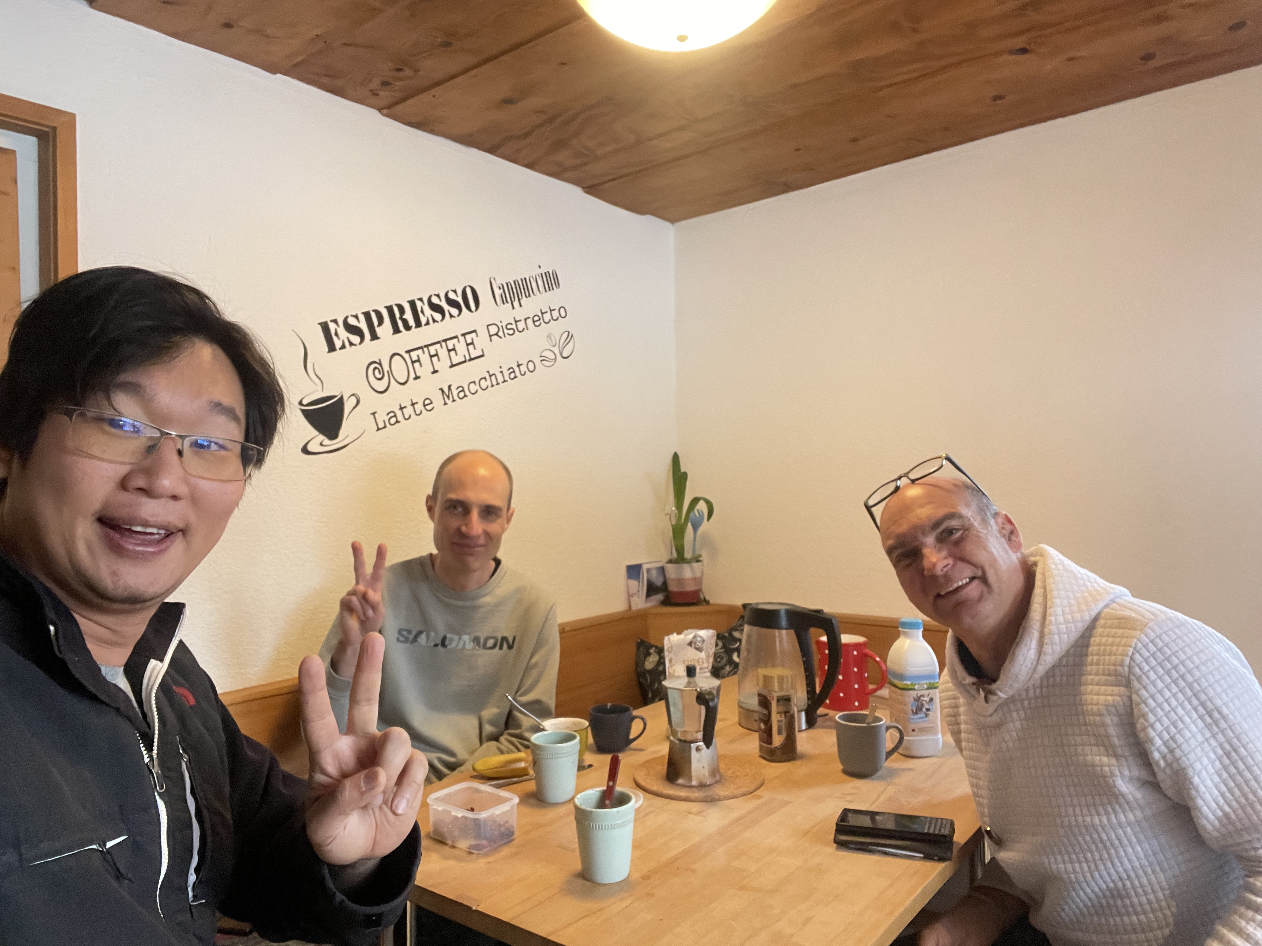 Partners with Hans-Martin and Michael at Heierling Ski