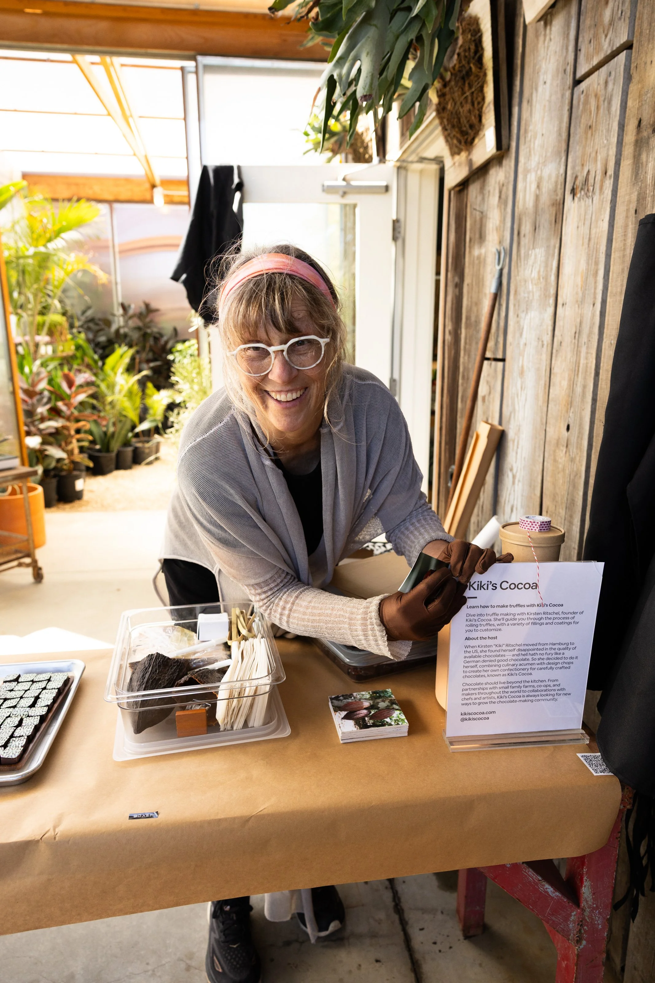 Kirsten 'Kiki' Ritschel, owner of Kiki's Cocoa